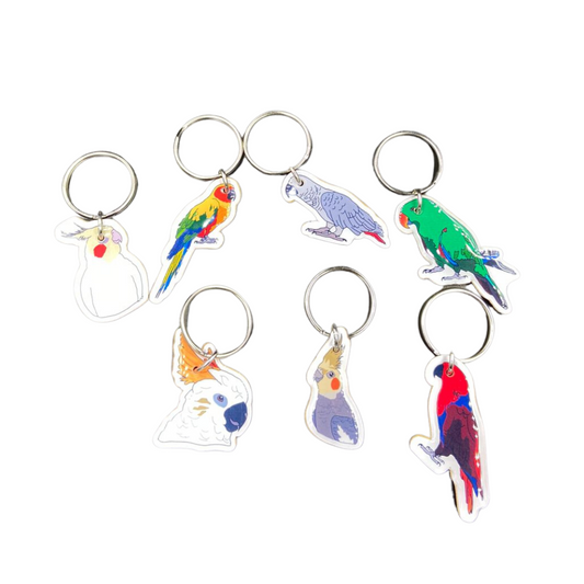 Parrot Key Rings