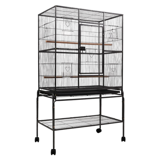 Bird Cage on Stand with Wheels